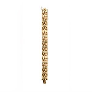Women's Polished Gold Link Bracelet